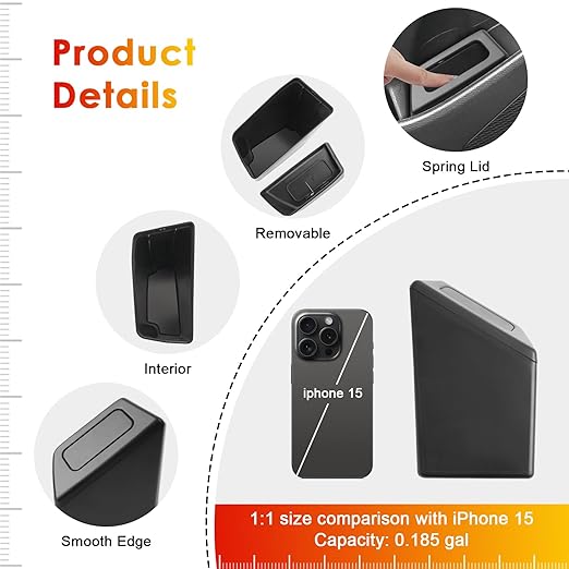 for Corolla Cross Trash Can for 2022-2025 Toyota Corolla Cross Small Car Trash Bin for Side Front Left Door Mini Trash Garbage Bin w/Lid for Toyota Accessories (Corolla Cross Left Side)