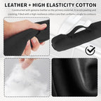 2PCS Car Seat Gap Filler with Retaining Ring Design,Soft Car Gap Fillers Between Seats Avoids Items Falling Out of Gaps,Upgraded Cars Gaps Seat Filler Hard to Shift