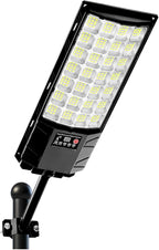 Solar Street Lights, Outdoor Flood Light, Dusk to Dawn, 6500k Dimmable Security Lamps with Remote Control, IP66 Waterproof Solar Powered Parking Lot Lights