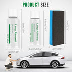 Auto Long-Lasting Effective Headlight Repair Fluid, Car Headlight Restoration Kit Headlight Cleaner and Cleaning Sponge, Auto