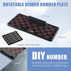 Car Anti Slip Mat Dashboard Tray Decorations Sticky Pad Multi Functional Thicken Washable Checkerboard Design with Universal 
