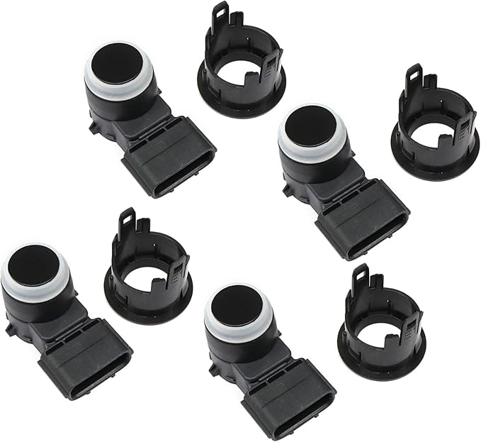 XQSMWF 4Pcs Bumper Parking Sensor and Retainer Fit for Acura MDX RLX 2014-2016 TLX 2015-2016 3.5L, Replace 39680TZ5A01 39681TZ5A0 39680-TZ5-A01 Parking Aid Sensor Black