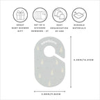 3 Sprouts Baby Closet Dividers 8-Piece Set Newborn to 2T - Double-Sided Organizer for Nursery Clothing Storage - Rabbit