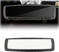 ZIMISI Bling Car Rear View Mirror, 10.51 Inch HD Glass Wide Angle Rearview Mirrors, Clip-on Crystal Diamond Panoramic Rear View Mirror Accessories, Bling Car Decorations for Women (Black)