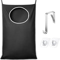 KEEPJOY XL Black Door Hanging Laundry Hamper, 36.5" x 22.5" Large Capacity Hanging Hamper Bag with Large opening and Strong H