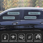 Upgrade Stretchable&Breathable SUV Car Window Shade - Oversize Double Mesh for Heat Shading and Bug&UV Protection - Car Must Have Privacy Shades for Cars,Truck,SUV When Camping (Rear window/2pcs)