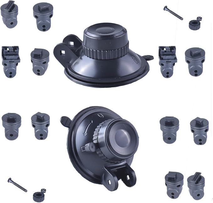 [2 Packs] Vykyntow Dash Cam Mount, Suction Cup Mount, Windshield Suction Cup Mounting Bracket, Suitable for R2-4K and R2-4K PRO Dash Cam Models