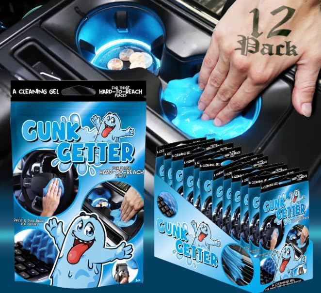 Cleaning Gel for Those Hard to Reach Places, Automotive Cup Holder Electronic Keyboard Office, Slime Gel Cleaner Dust Crumb R