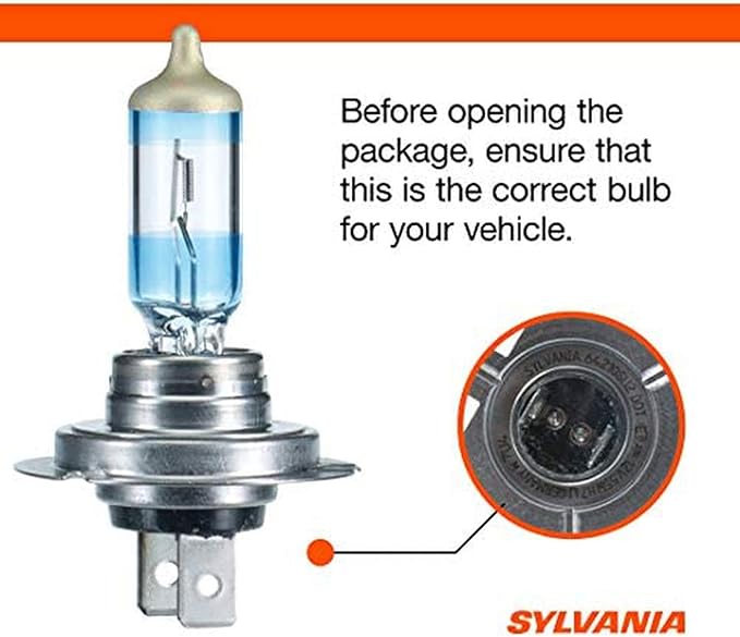 SYLVANIA - H7 SilverStar Ultra plus Free Installation Gloves - High Performance Halogen Headlight Bulb, High Beam, Low Beam, 