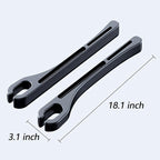 LEIWOOR 2 Pcs Car Seat Gap Filler，PU Leather Fill The Gap Between Seat and Center Console，Universal Fit Organizer for Car SUV Truck