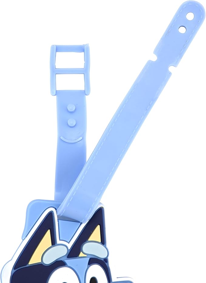 Bluey Luggage Tag for Boys 2 Piece Set | 4.25" Bluey Kids Luggage Tags for Suitcases | Travel Essentials Travel Cruise Ship E