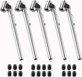 CZC AUTO Tire Pressure Gauge Heavy Duty Dual Head Mechanical Air Gauge Stainless Steel Stem for Car RV ATV Truck Motorcycle Bike, 10-120PSI (5 Pack)