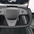 MEWANT Hand Stitched Tesla Model S Yoke Steering Wheel Cover Wrap for Tesla Model S 2021-2023 / Model X 2021-2023 Tesla Yoke Steering Wheel Accessories