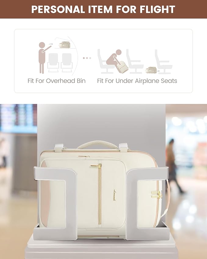LOVEVOOK Travel Backpack for Women & Men 40L,Airline Approved Carry On Backpack Travel Essential,TSA Carry on Luggage,Waterpr