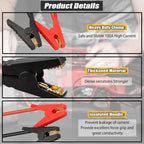 Jumper Cables with Adapter for DeWalt 20V Battery Jump Car Starter,12V Portable Car Starter,with 11AWG Jump kit Cable for Automotive Booster Cable Adapter(Battery not Included)