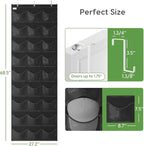 Unjumbly Baseball Hat Rack, 27 Pocket Over-The-Door Hat Organizer with Clear Deep Pockets to Display Baseball Caps Collection