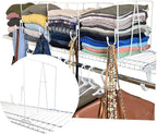 Evelots Wire Shelf Dividers - Extra Closet Organization and Storage for Home or Office -4 Pack- New Removable Hooks - Tall Sh