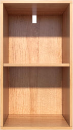 2 Cube Storage Organizer,Wooden 2-Tier Open Shelf Bookshelf,Versatile Storage Cubes for Living Room，Bedroom,Home Office, (Oak