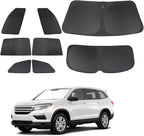 TINGLU Window Shades for Honda Pilot 2016-2026 EX-L Special Edition Elite Black Edition Touring Accessories Car Side Full Windows Rear Windshield Sun Shade Camping Sun UV Rays Privacy Protection 8PCS