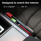 Leather Car Seat Gap Filler Organizer and Storages Blocker Automotive Accessories Universal for Car SUV Truck Fill The Gap Between Seat and Console Stop Things from Dropping Pack of 2