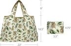 allydrew Large Foldable Tote Nylon Reusable Grocery Bags, 6 Pack