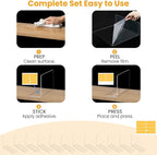 Purse Organizer for Closet Shelf Dividers - 10" Tall X 12" Deep Clear Acrylic Shelf Dividers for Closet Organization - Free-S