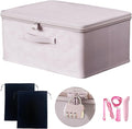 Locking Adult Game Toy Storage Organizer Lock Box Toy Storage Bins Women and Men Game Toys Storage Bags with 2 Drawstring Bag