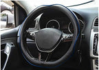 Mayco Bell Flat Bottom Steering Wheel Cover Anti-Slip,Safety,Soft,Breathable,Durable,Full Surround,Comfortable Grip Microfibe