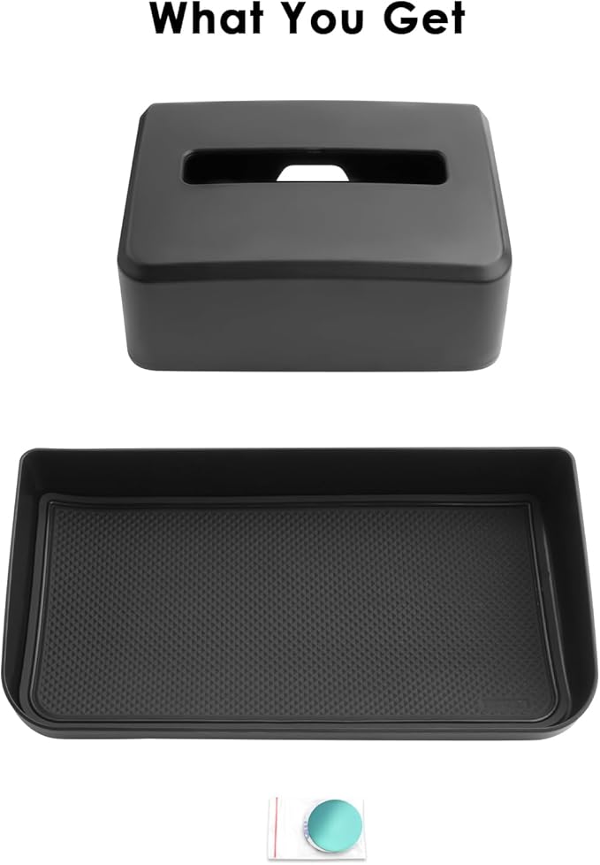 for Car Dash Storage Tray for 2021 2022 2023 2024 2025 Audi Q5 Center Console Dashboard Organizer Insert Tray Audi Q5 Accessories (for Audi Q5 Dash Tray & Tissue Holder)