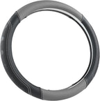 GIANT PANDA Car Steering Wheel Cover for Ford - F150 F250 F350 Expedition, (15.5-16 inches - Black+Gray)