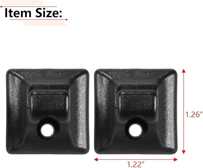 RLB-HILON 2PCS Sun Visor Retainer Clip Compatible with Ford Mustang 1985 to 2004 Year, Black Color