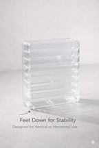 Makeup Organizer for Eyeshadow Palette Organizer, 8 Section Divided Makeup Palette Holder for Vanity Drawer Countertop