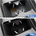 Cup Holder Insert Compatible with Hyundai Santa Fe 2024 2025, Center Console Water Drink Limiter Holder Fit for Hyundai Santa