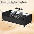 Under Bed Storage with Wheels, Under The Bed Storage Drawers On Wheels, Rolling Underbed Drawers, Lockable, Heavy Duty, XXXXL