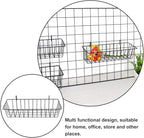 Ciieeo Wire Hanging Basket 12.4 Inch Multi-Purpose Grid Wall Storage Organizer Metal Hanging Basket for Kitchen Garage Worksh