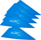 NEWISHTOOL 5-Pack Car Tint Tools Triangle Squeegee, 70A Hardness Blue Contour Corner Scraper Tool with Multi-Edge, Window Tint Squeegee for PPF, Car Wrapping, Window Film Application