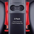 Car Seat Gap Filler Organizer, 2 Pack No-Drop Seat Side Gap Filler Plug Strip with Storage & Belt Slot, Universal Fit Auto Catcher Fill The Gap Between Seat & Console for Car, SUV, Truck, Red