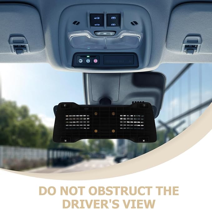 HOMSFOU Rearview Mirror Dash Cam Mount Bracket with Adjustable Back Plate for Driving Recorder Universal Fit for Most Cars Suvs Trucks 6.89X4.53X2.75 Inches