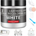 Leather Recoloring Balm,8.5oz Leather Color Restorer,White Leather Repair kit for Furniture and Car Interior,Leather Couch Sc