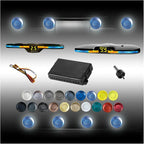 New Features Forward and Reverse Parking sensors, Option to Measure Distance in inches, bidirectional Display Option, and Customizable Digital Direction 18 Color Probes to Choose from(Light Blue)