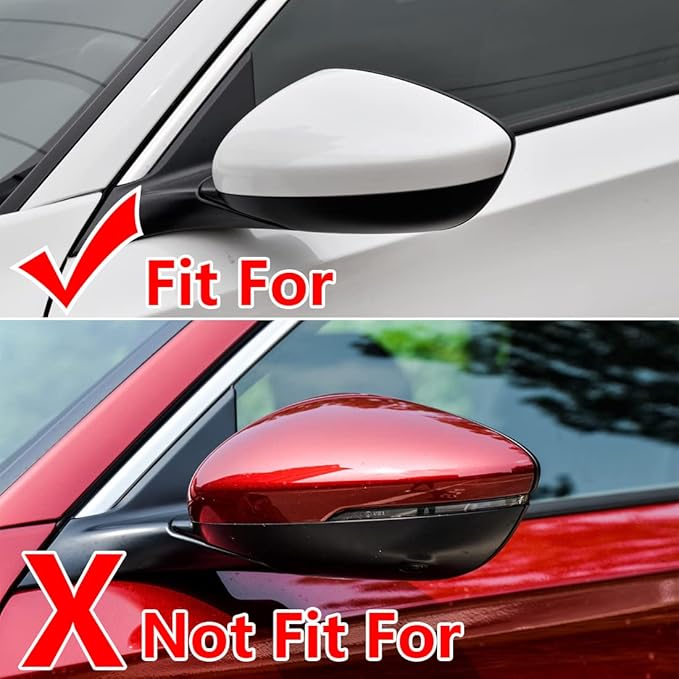 2pc Carbon Fiber Color Replacement Replace substitute displace Type Rearview Mirrors Cover Fit for Honda Accord 2018 2019 2020 2021 2022 2023 2024 2025