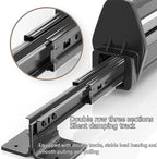Pull Out Valet Rod for Pants Hangers, Top Mounted Adjustable Sliding Closet Rail, Made of Aluminum Alloy, Smooth Pull-Out, He