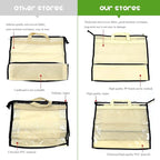 fazhongfa 5 PCS Hanging Handbag Storage Organizer Non-Woven Transparent Dust-proof Homewares Purse Wallet Closet Storage Bag 