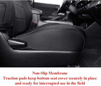 EKR Custom Fit Tacoma Neoprene Car Seat Covers for Select Toyota Tacoma 2016 2017 2018 2019 2020 2021 2022 2023 Double Cab/Cr