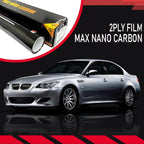 United Max Nano Carbon Car Window Tint Film – 2PLY 5% VLT Series Automotive Tint with UV Protection & Infrared Rejection, Heat & Glare Blocking, Color Stable Adhesive Film Roll, 24 Inch x 100 Feet