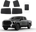 Front Side Half Window Shade Foldable Custom Fit for Toyota Tundra 2022-2024 Car Window Shades for Side Window Sun Shade UV Protection Heat Insulation for Camping Sleeping 4PCS