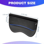 Seat Gap Filler, Multifunctional Storage Bag for Mobile Phone Sunglasses Documents Wallet, Soft Padded Leather Anti-scratch Organizer, for Cars Trucks Portable Indoor Accessories (Black)