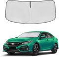 for Honda Civic Windshield Sun Shade 2022 2023 2024 2025 - Custom Fit Civic Accessories Front Window Shade Sun Visor Foldable Sunshade Blocks UV Rays Summer Must Have Car Accessories