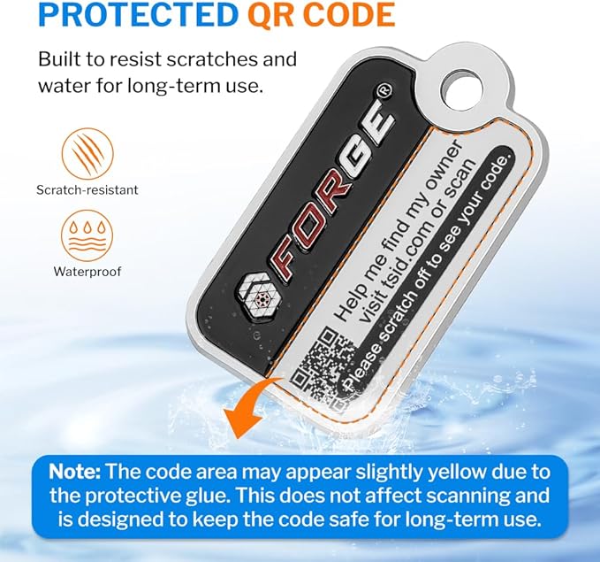 Forge Smart Lost and Found Luggage Tags, Global Luggage Tracking Tag, WorldTracer Compatible, Travel Sentry Powered Baggage I