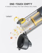 Fanttik Slim V9 Mix Car Vacuum, 4 in 1 Handheld Air Duster, 12000PA Suction Power with Smart LED Display, Cordless Portable M